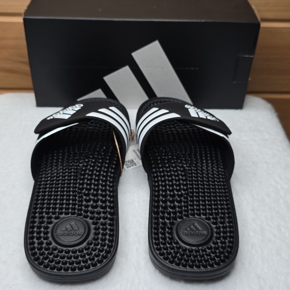 NIB Men's Adidas Adissage Sport Slides Sz M9 / W10 - Picture 4 of 8